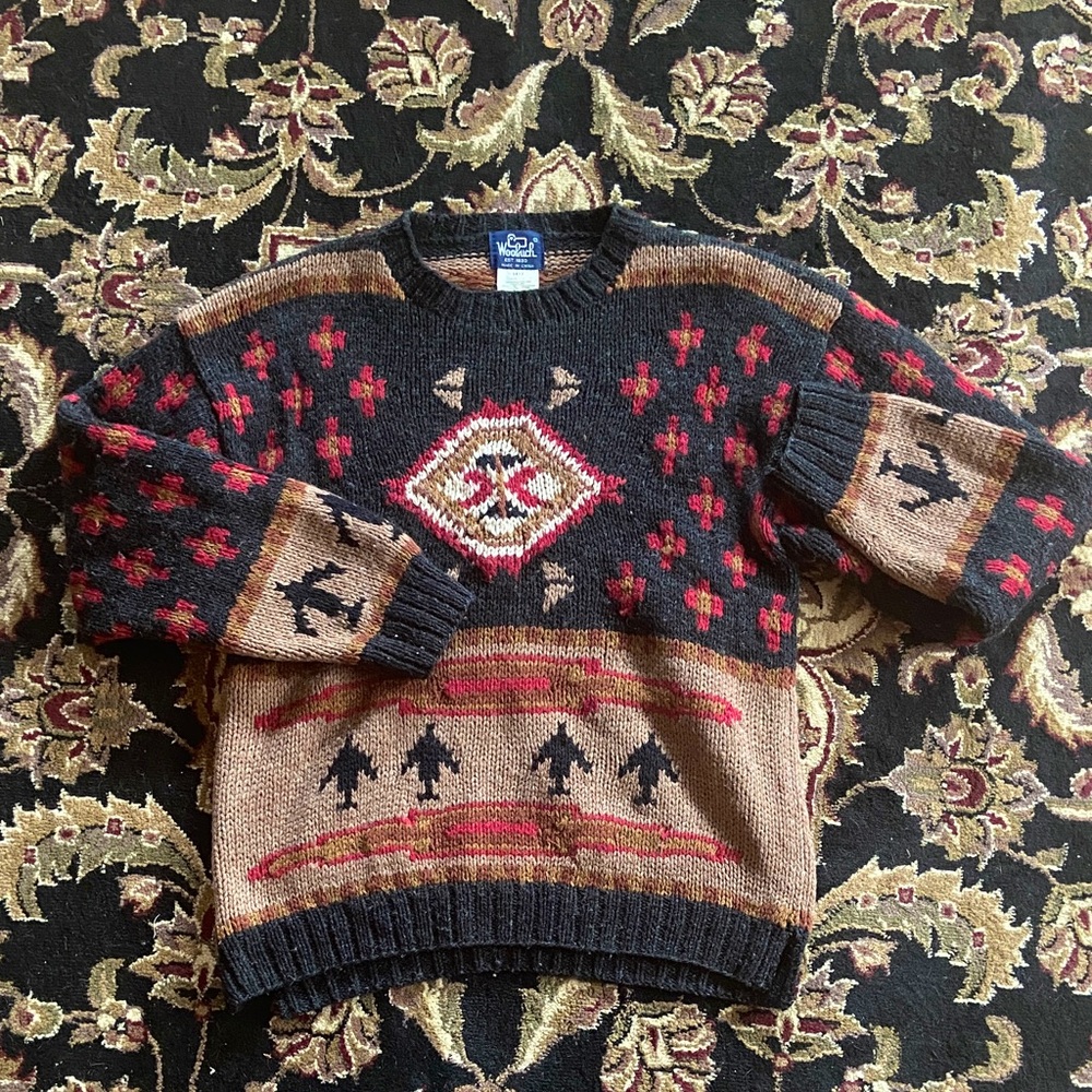 RARE Vintage Woolrich Tribal Sweater